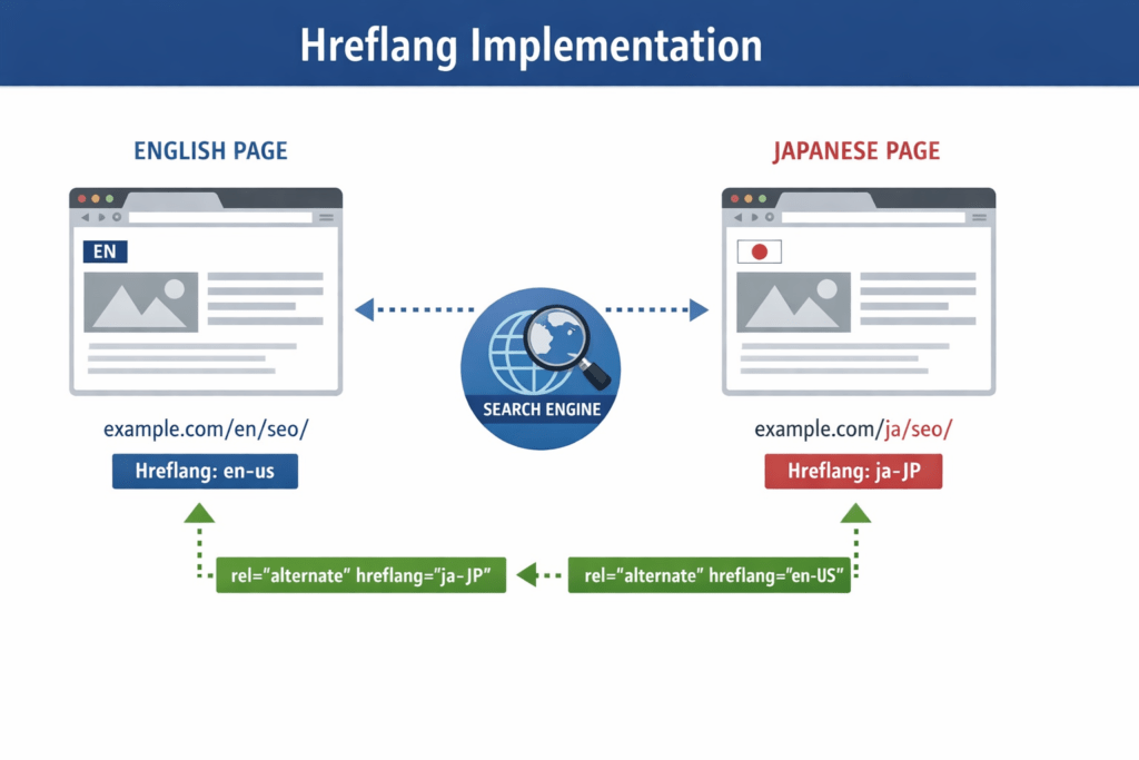 Hreflang Implementation Diagram