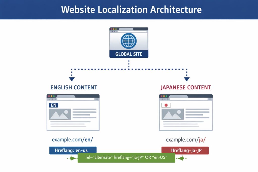 Website Localization Architecture Diagram