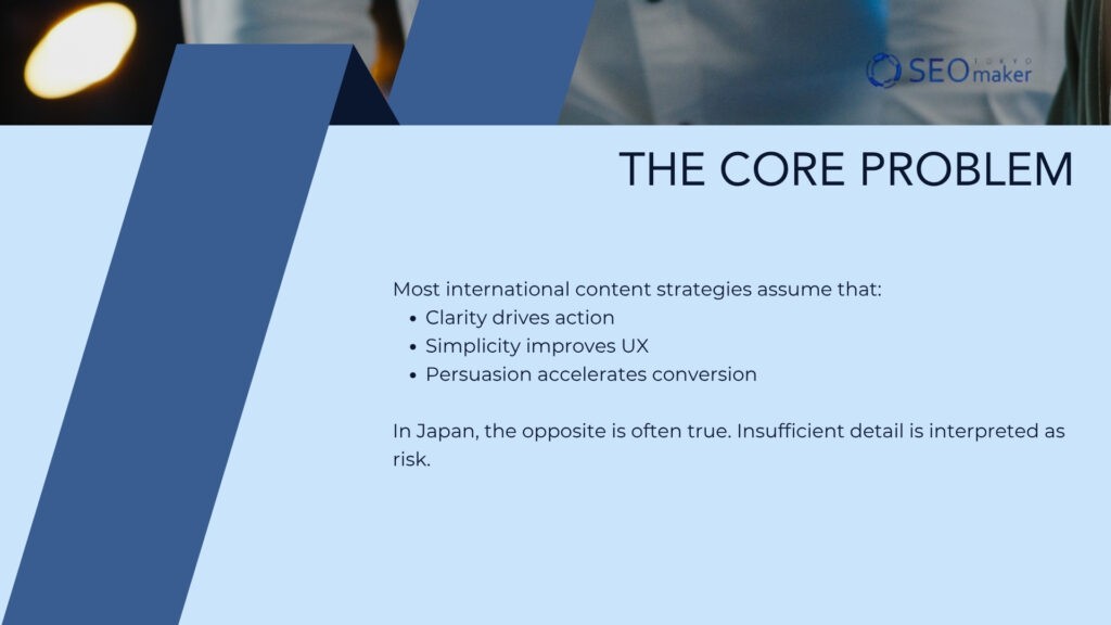 Content Strategy for the Japanese Market The Core Problem