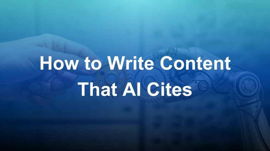 How to write content that AI cites