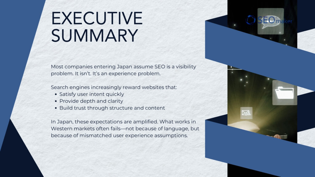 Winning Japanese Search Through Experience Design Summary