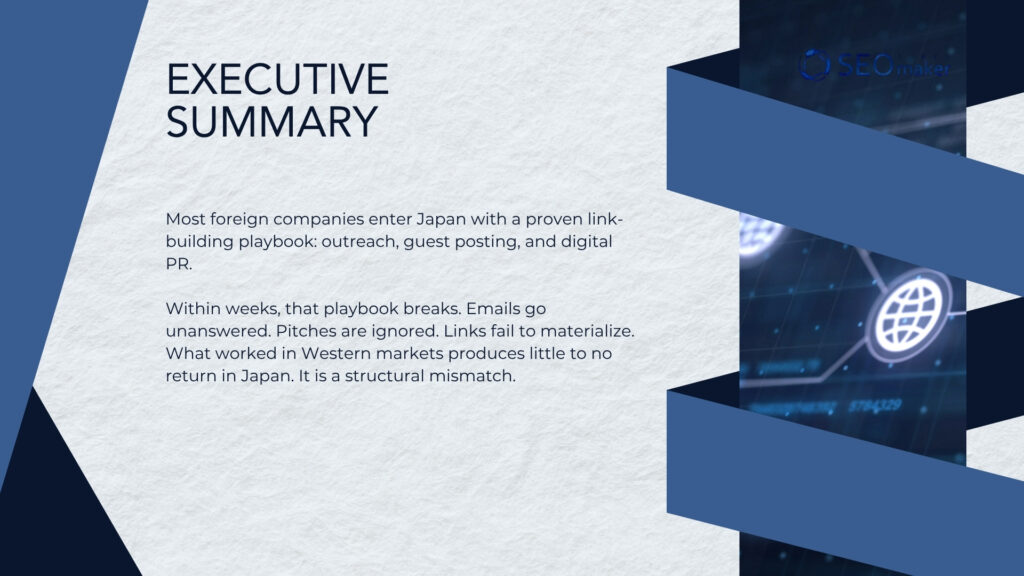 Link Building in Japan Summary