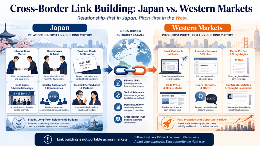 Japan vs. Western Link-Building Cultures