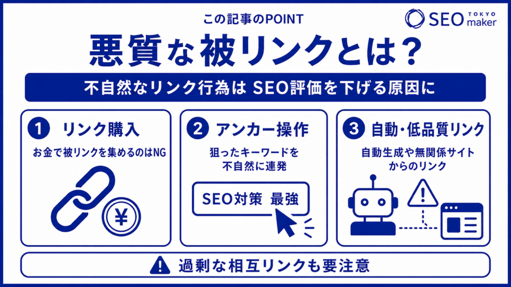 悪質な被リンクの解説①