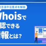 Whoisで確認できる情報とは？Whoisの検索方法や注意点を解説