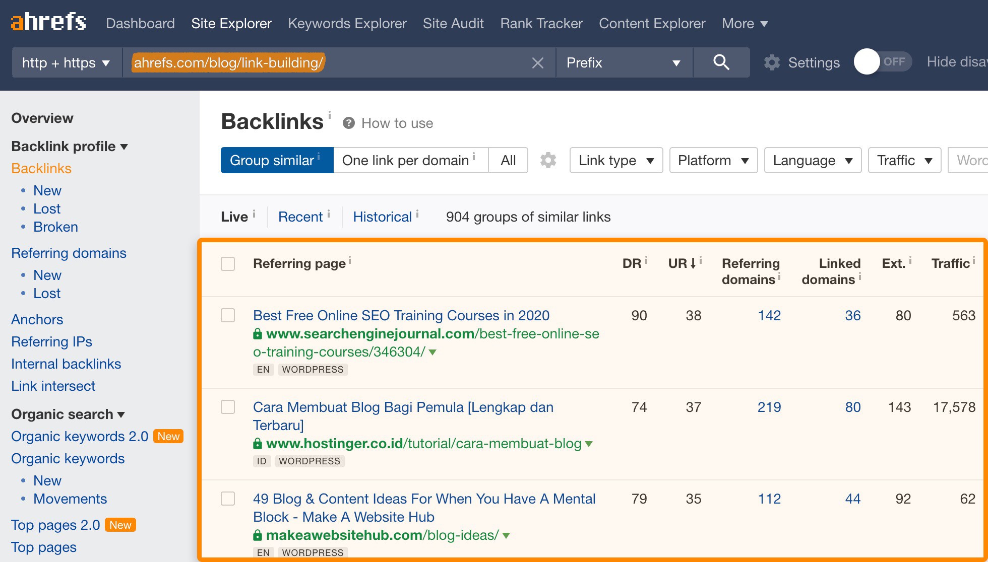 ahrefs-backlinks