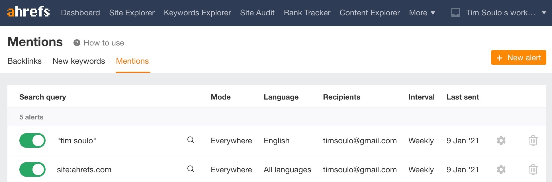 Web monitoring tools