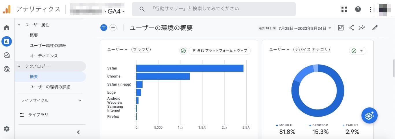 利用端末やブラウザ