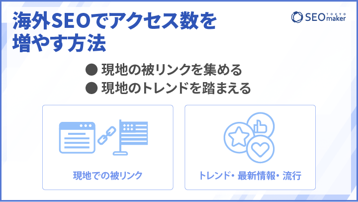 海外SEOのアクセスを増やす方法