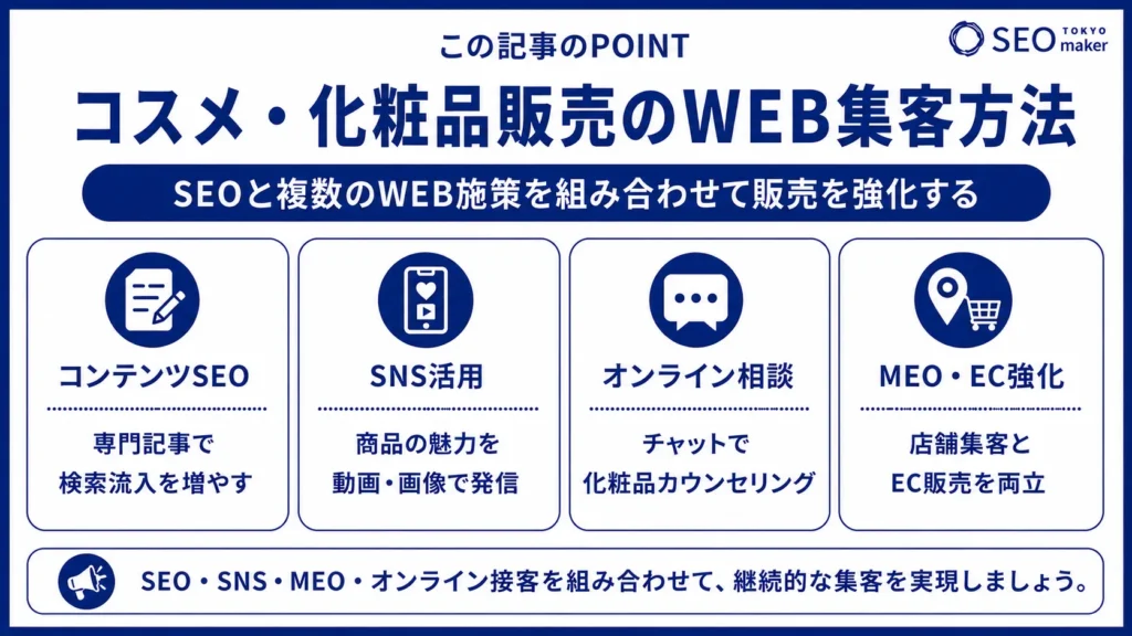 化粧品・コスメのSEO対策｜集客に効果的なキーワード例もご紹介③