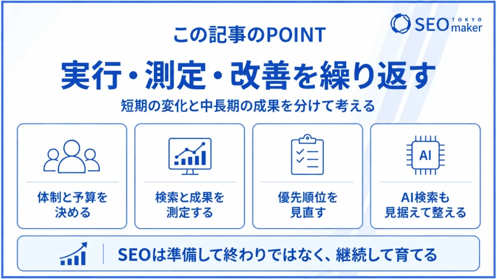 SEO戦略を継続して育てるポイント