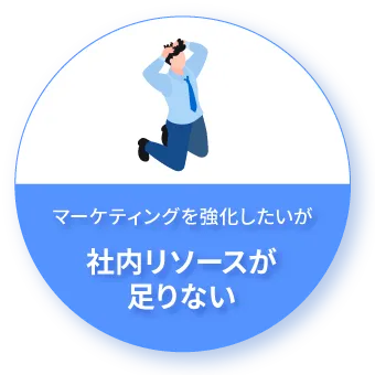 WEBマーケティングを強化したいが社内リソースが足りない