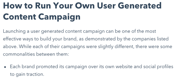 how to run your own user generated content campaign
