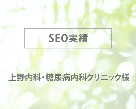 SEO実績－YMYL上野内科